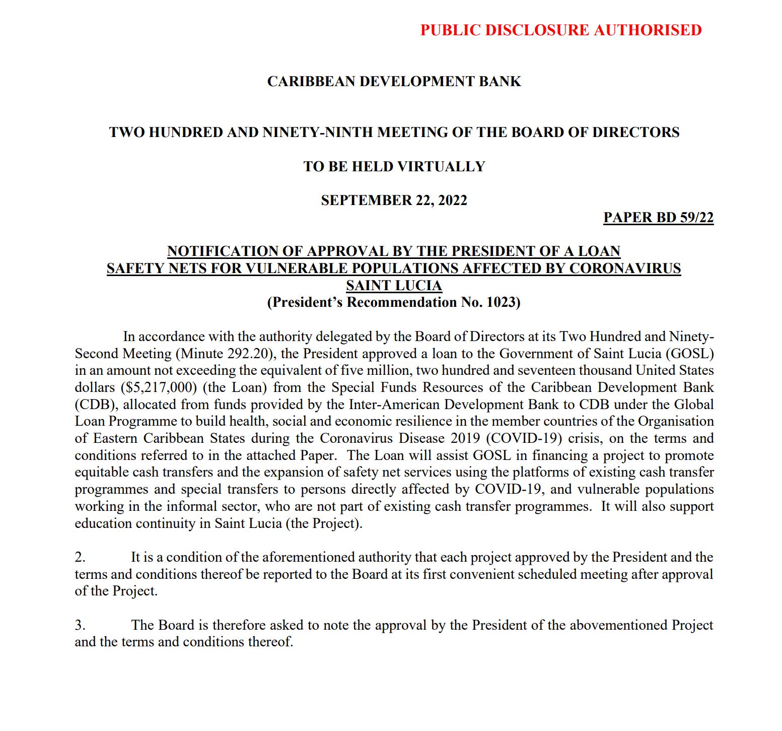 Safety Nets for Vulnerable Populations Affected by Coronavirus Saint